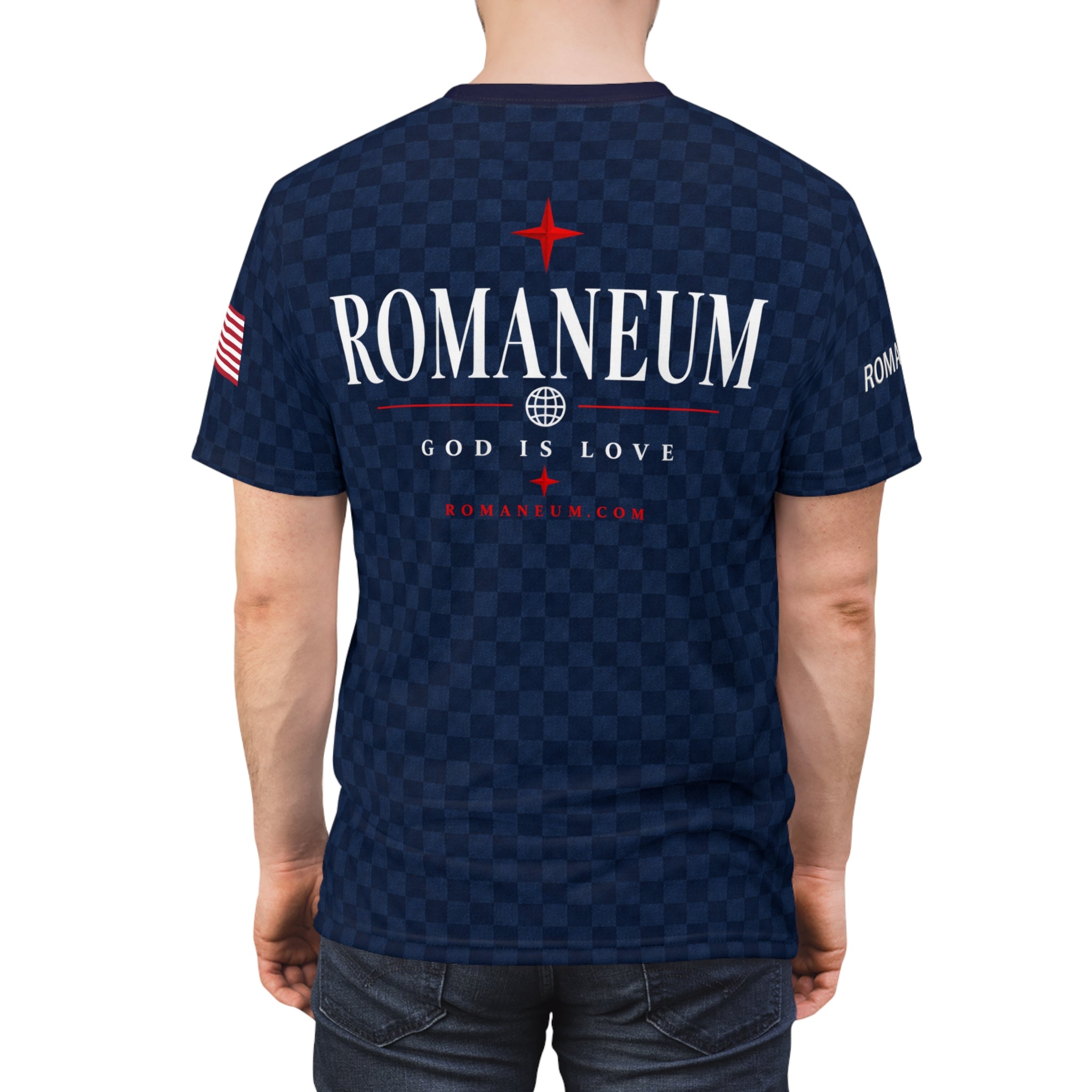 Romaneum AMOR ROMA Navy All-Over Tee