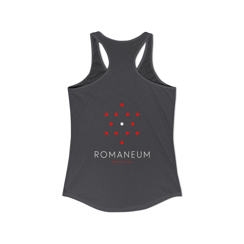 Romaneum Women’s Racerback Athletic Tank | Front & Back Logo