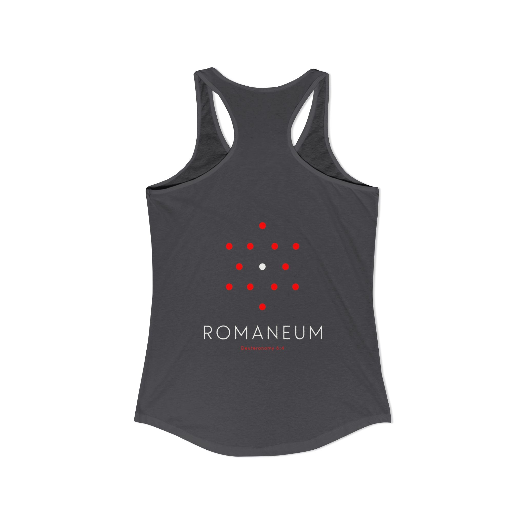 Romaneum Women’s Racerback Athletic Tank | Front & Back Logo