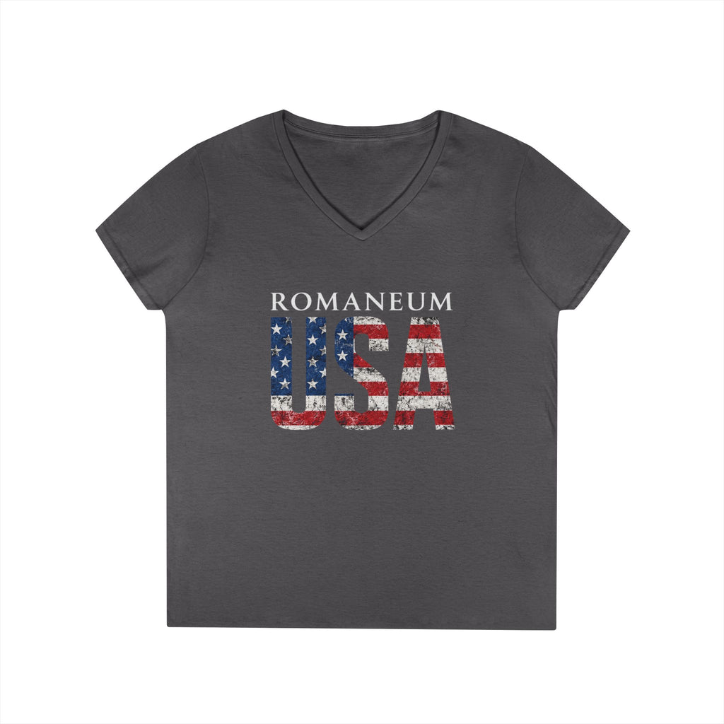 Ladies' V-Neck T-Shirt - ROMANEUM USA