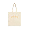Conquerors Canvas Tote Bag — Minimal Inspirational Quote Grocery & Everyday Tote