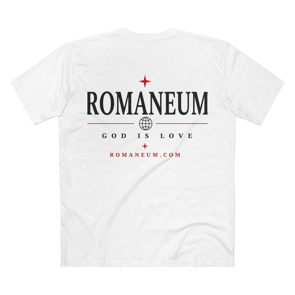 Romaneum AMOR/ROMA Tee — God Is Love Christian T‑Shirt