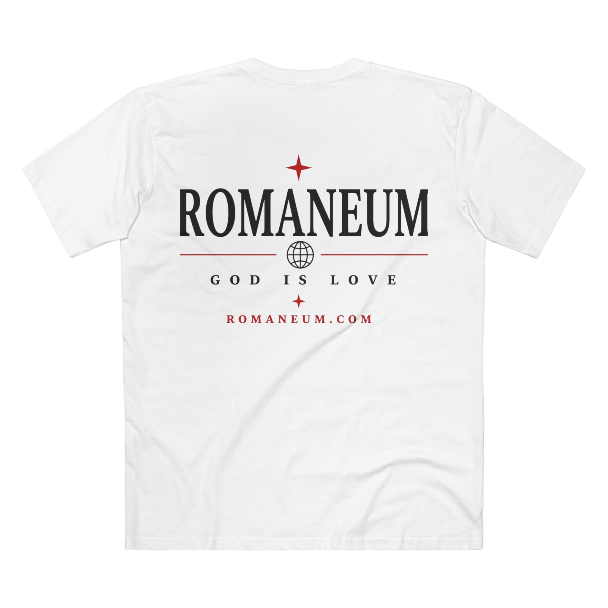 Romaneum AMOR/ROMA Tee — God Is Love Christian T‑Shirt