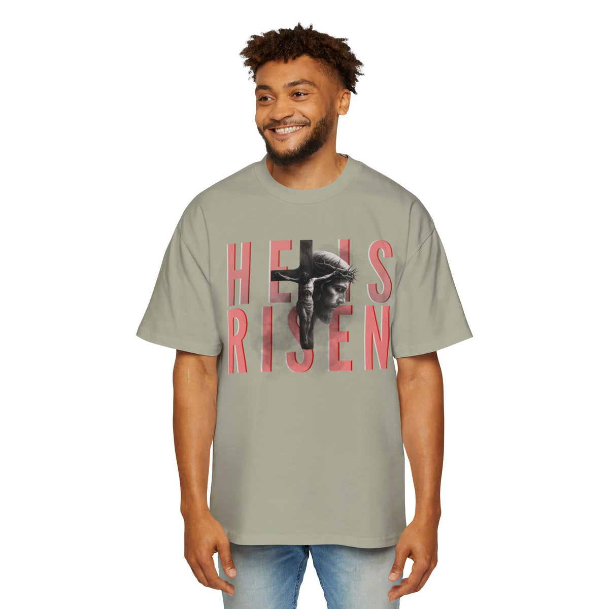 He Is Risen Christian Tee — Romaneum Matthew 28:6 Easter T‑Shirt