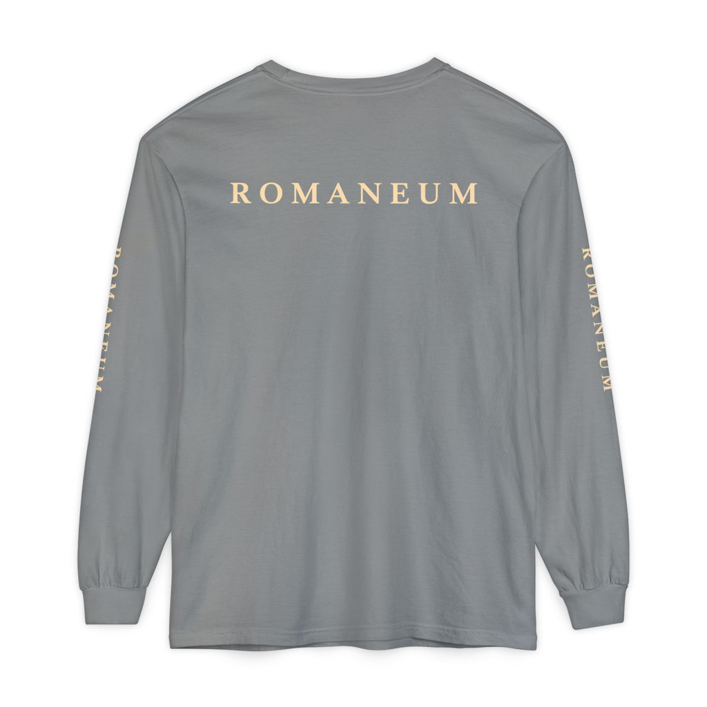 Conquerors Long Sleeve Tee — "More Than Conquerors" Romaneum