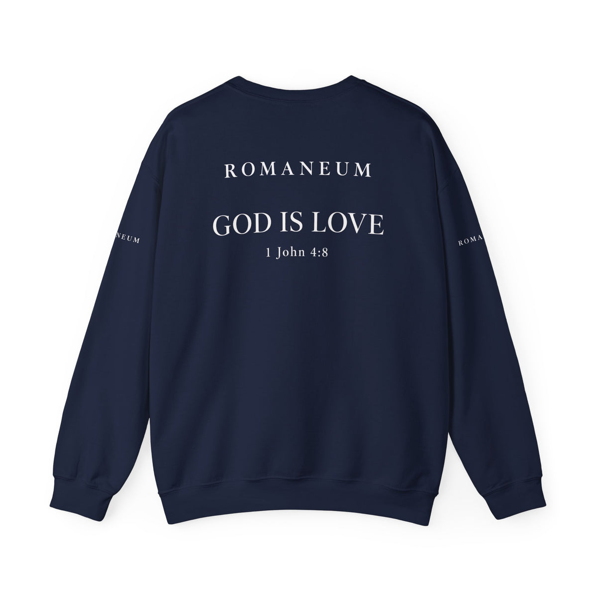 Classic White Crewneck Sweatshirt "FEAR NOT"