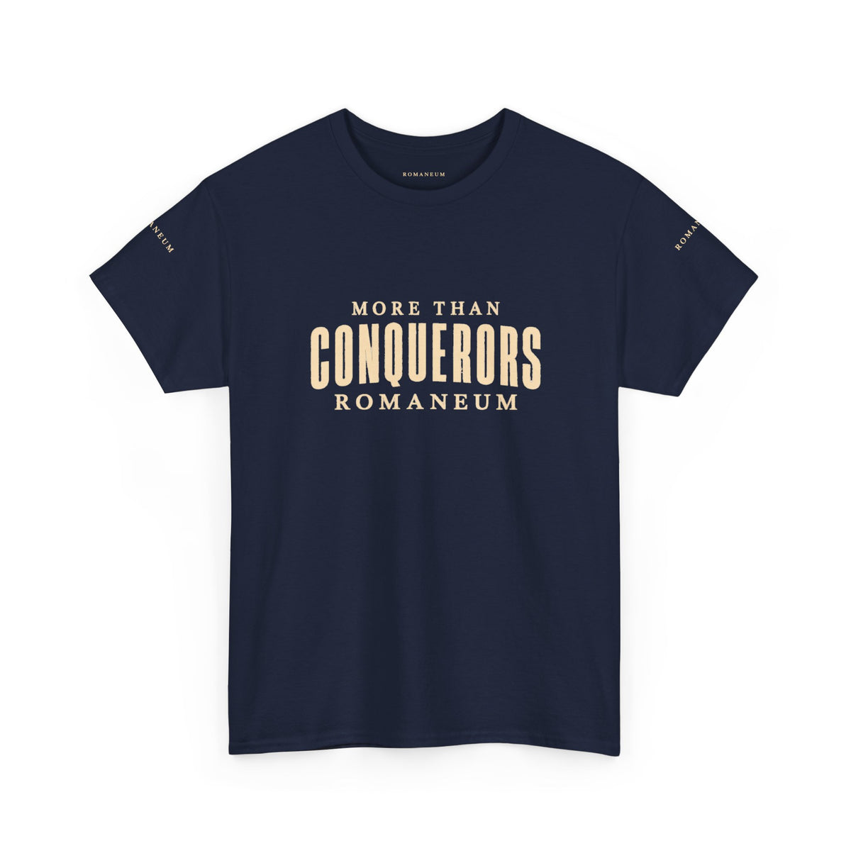 Conquerors Romanum Tee — 'More Than Conquerors' Shirt