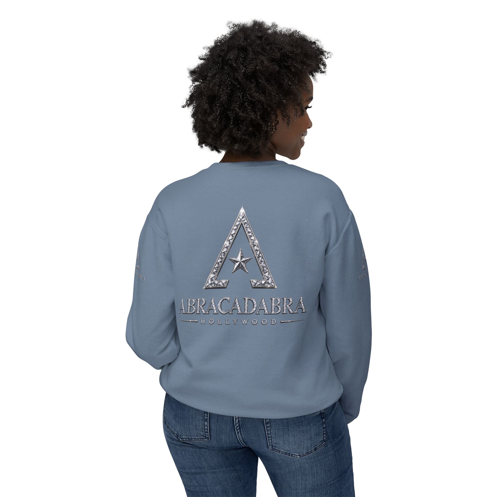 Abracadabra Star Crewneck Sweatshirt — Mystical Magic Logo Pullover