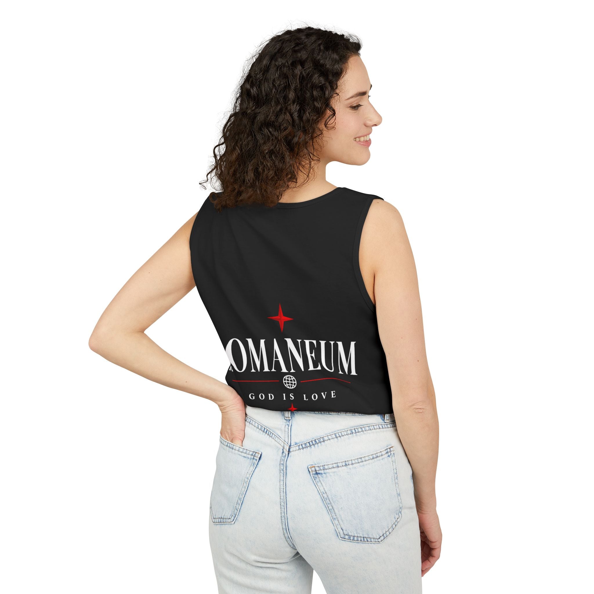 Amor/Roma Romaneum Tank Top — "God Is Love" Graphic Tank