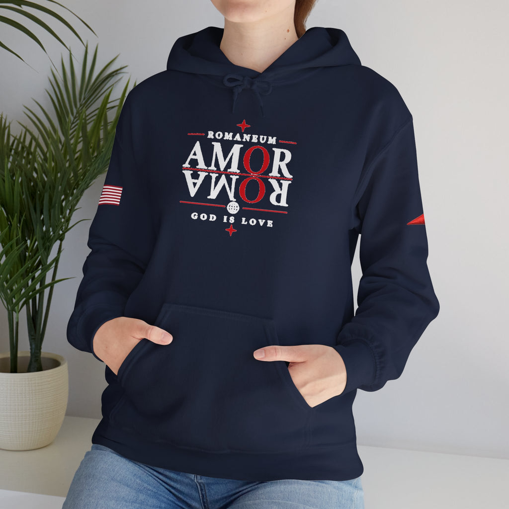 Romaneum ‘Amor’ Hoodie — God Is Love Graphic Sweatshirt