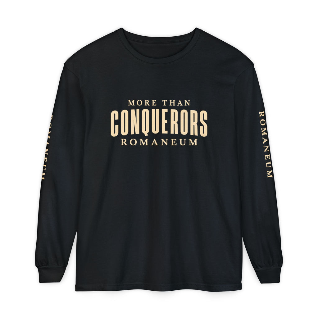Conquerors Long Sleeve Tee — "More Than Conquerors" Romaneum