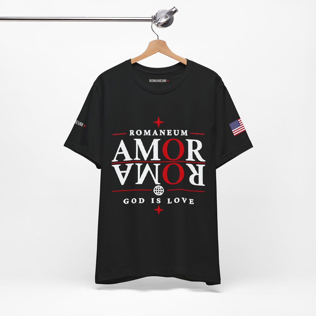 Romaneum 'AMOR/ROMA' God Is Love Graphic Tee