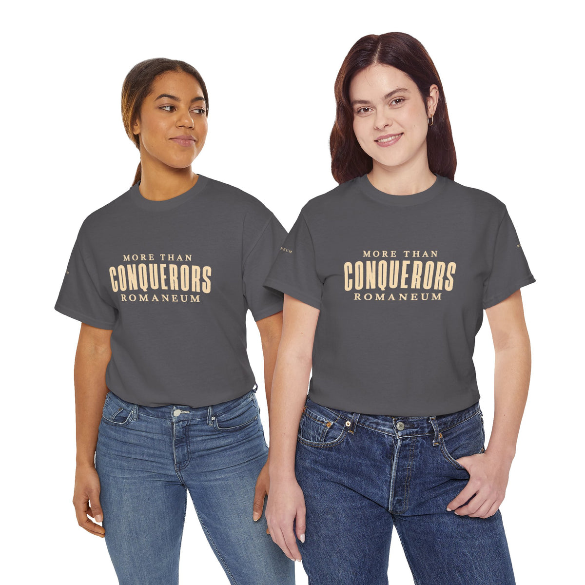 Conquerors Romanum Tee — 'More Than Conquerors' Shirt