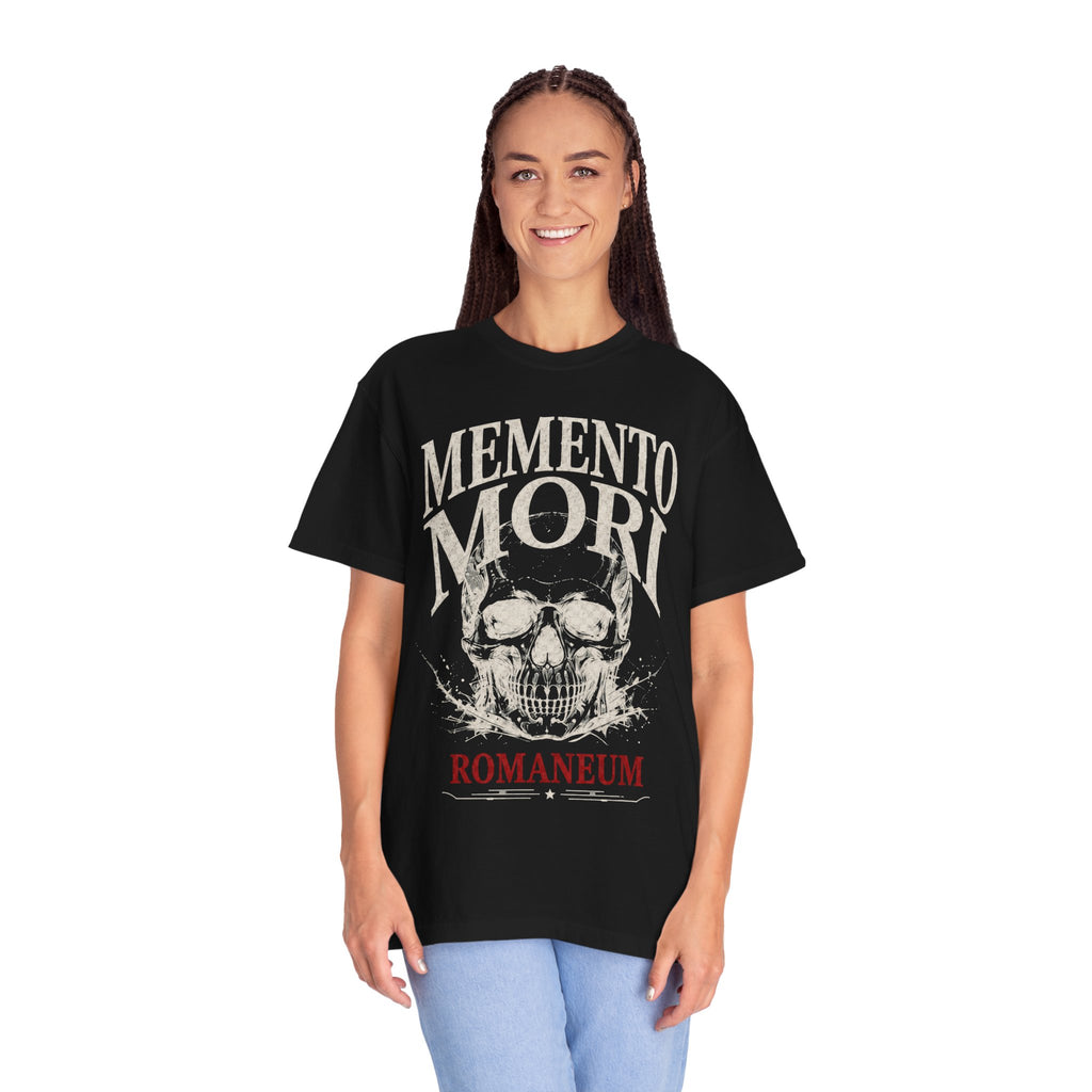 Memento Mori Skull T‑Shirt — Romaneum Gothic Graphic Tee