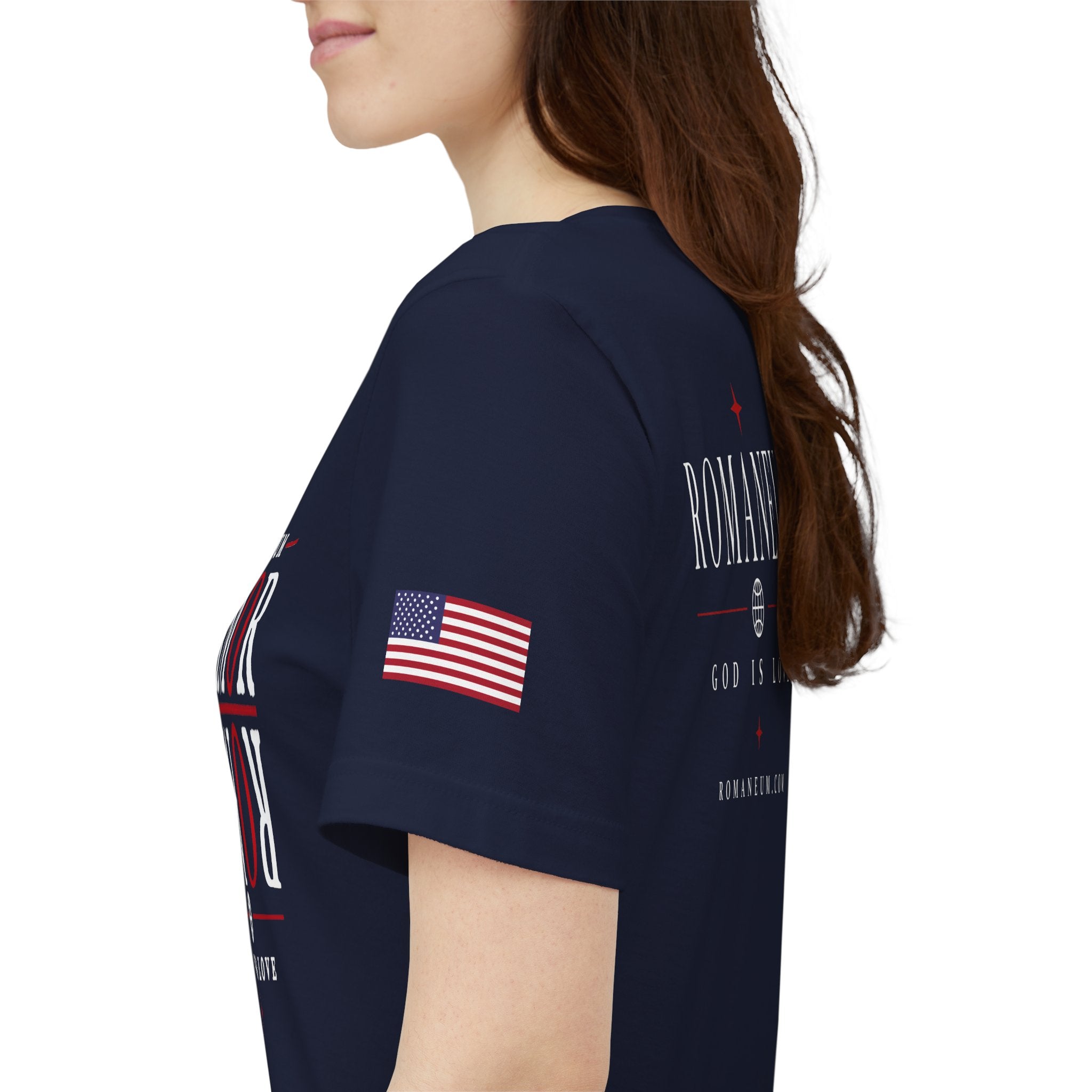 Romaneum 'AMOR/ROMA' God Is Love Graphic Tee
