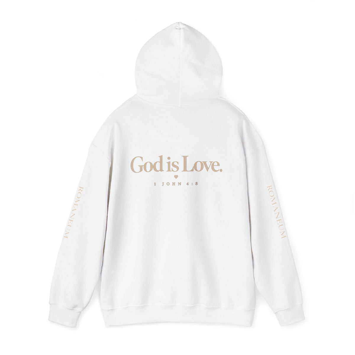 Romaneum Hoodie — "God is Love" Faith Pullover (To Live Is Christ)