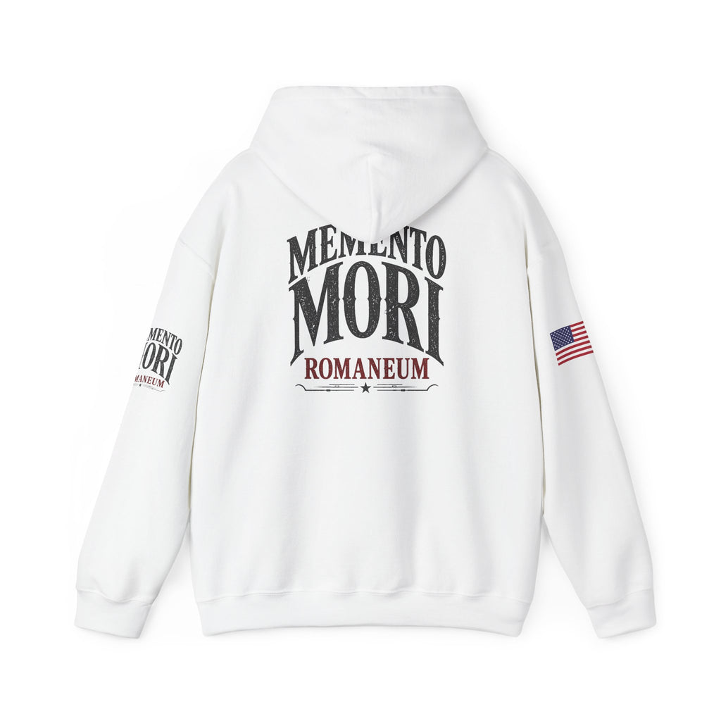 Memento Mori Hoodie — Romaneum Skull Graphic Pullover