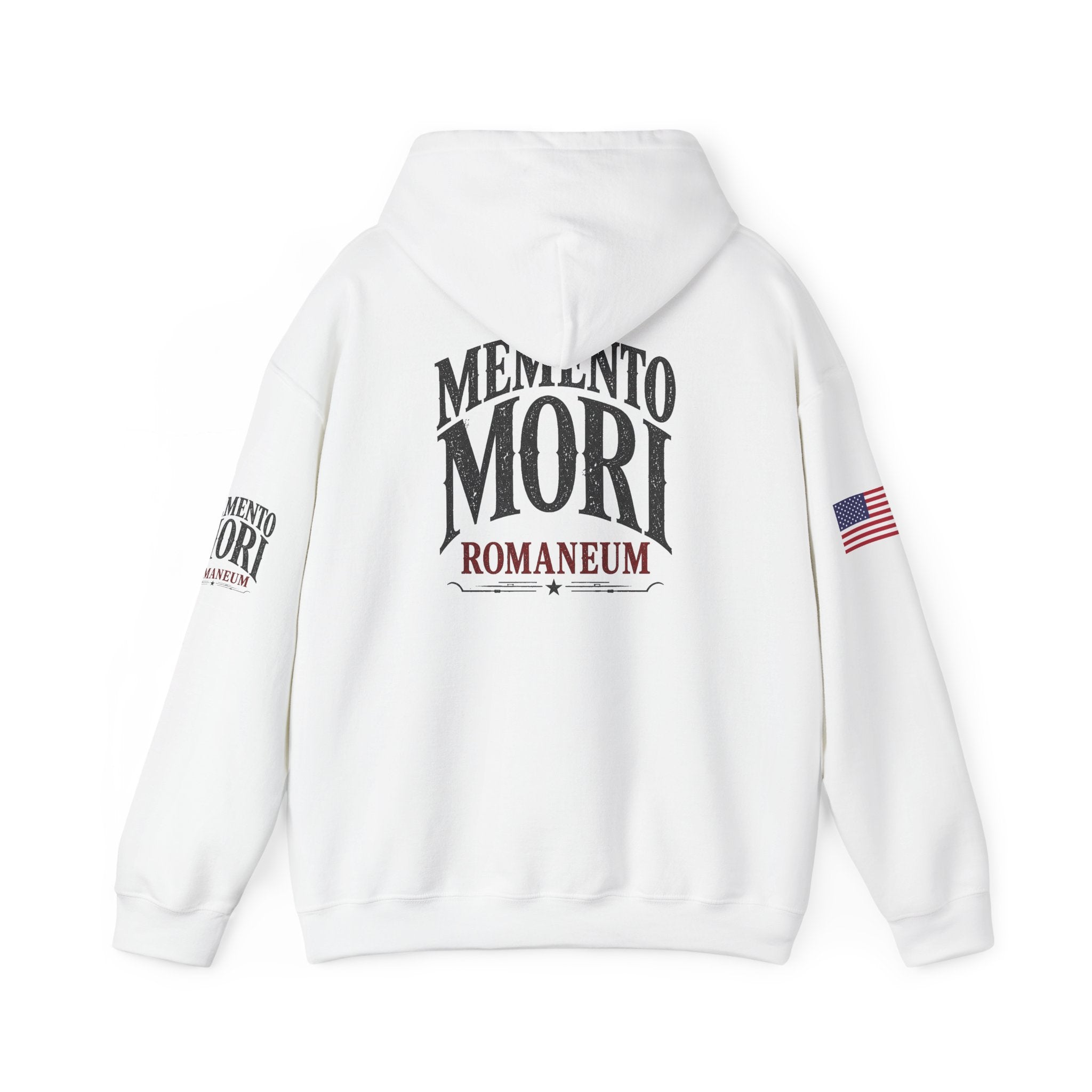 Memento Mori Hoodie — Romaneum Skull Graphic Pullover