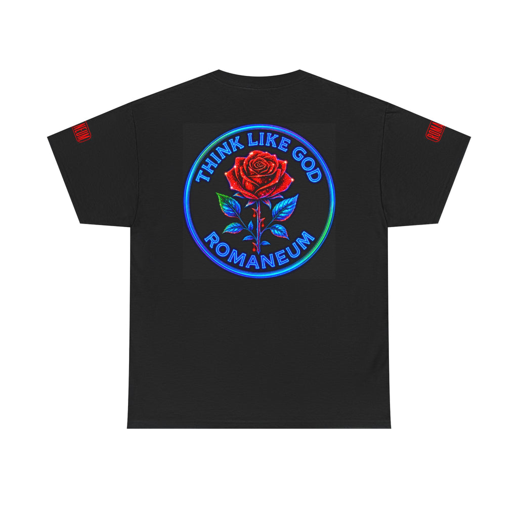 Think Like God Rose Tee — 'Think Like God Romaneum' Graphic T-Shirt