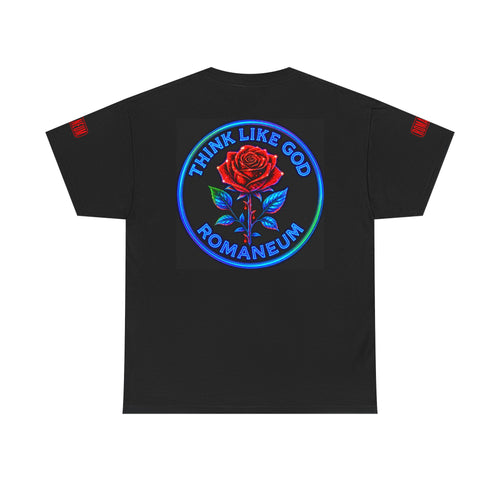 Think Like God Rose Tee — 'Think Like God Romaneum' Graphic T-Shirt