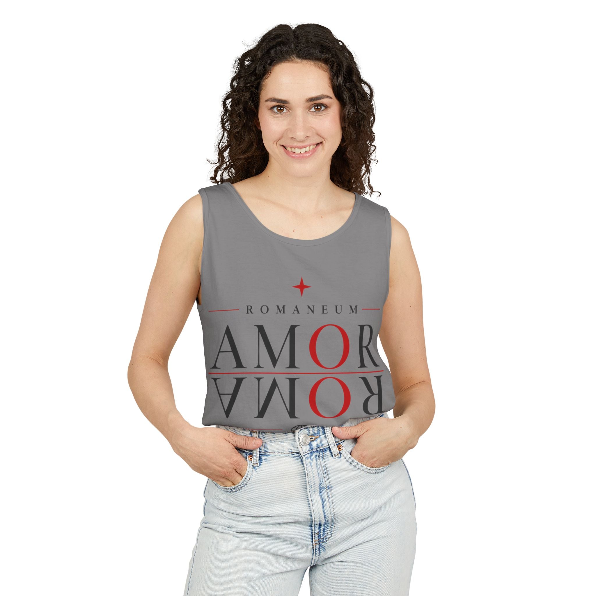 Amor/Roma Romaneum Tank Top — "God Is Love" Graphic Tank