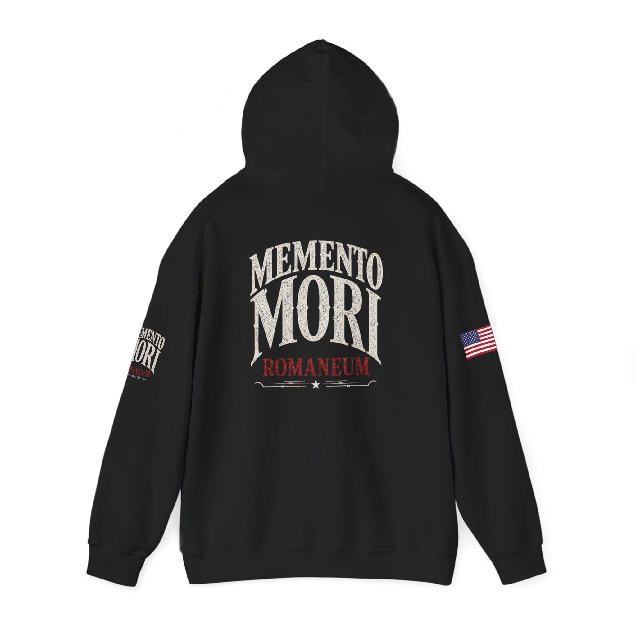 Memento Mori Hoodie — Romaneum Skull Graphic Pullover