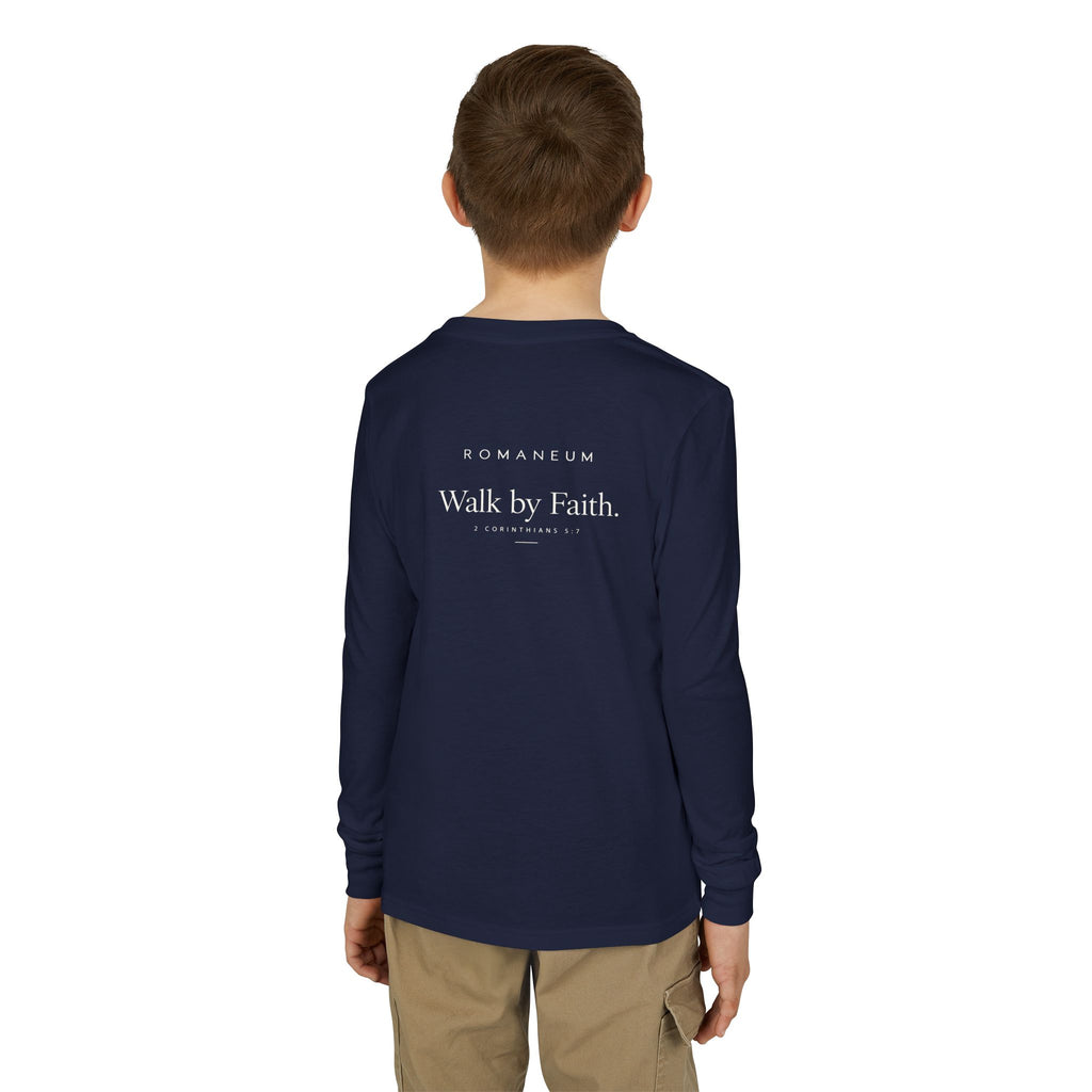 Walk by Faith Youth Long Sleeve Tee