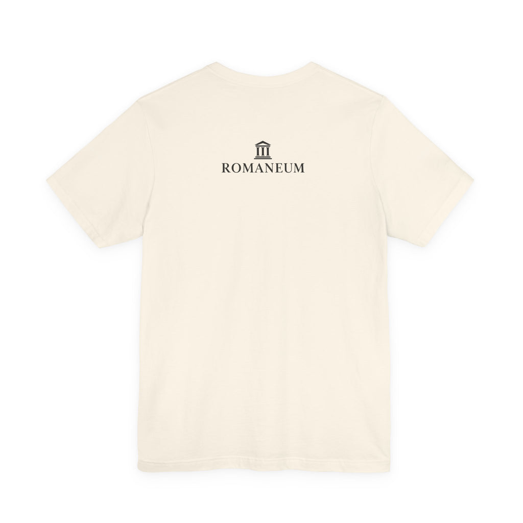 Romaneum Classic Logo T‑Shirt — Minimal Roman Architecture Tee