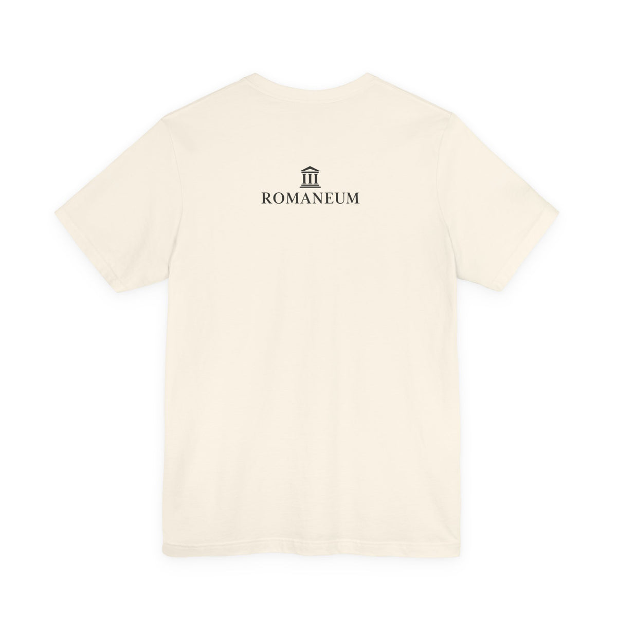 Romaneum Classic Logo T‑Shirt — Minimal Roman Architecture Tee