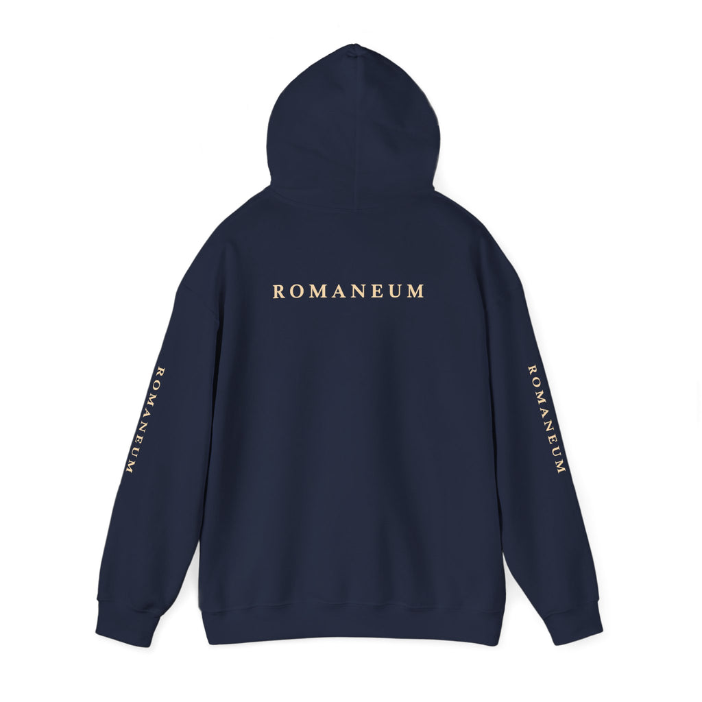 Conquerors Romaneum Hoodie — "More Than Conquerors" Sweatshirt