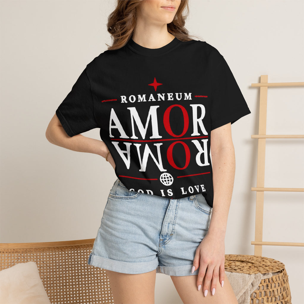 AMOR ROMA Tee — "God Is Love" Graphic T-Shirt