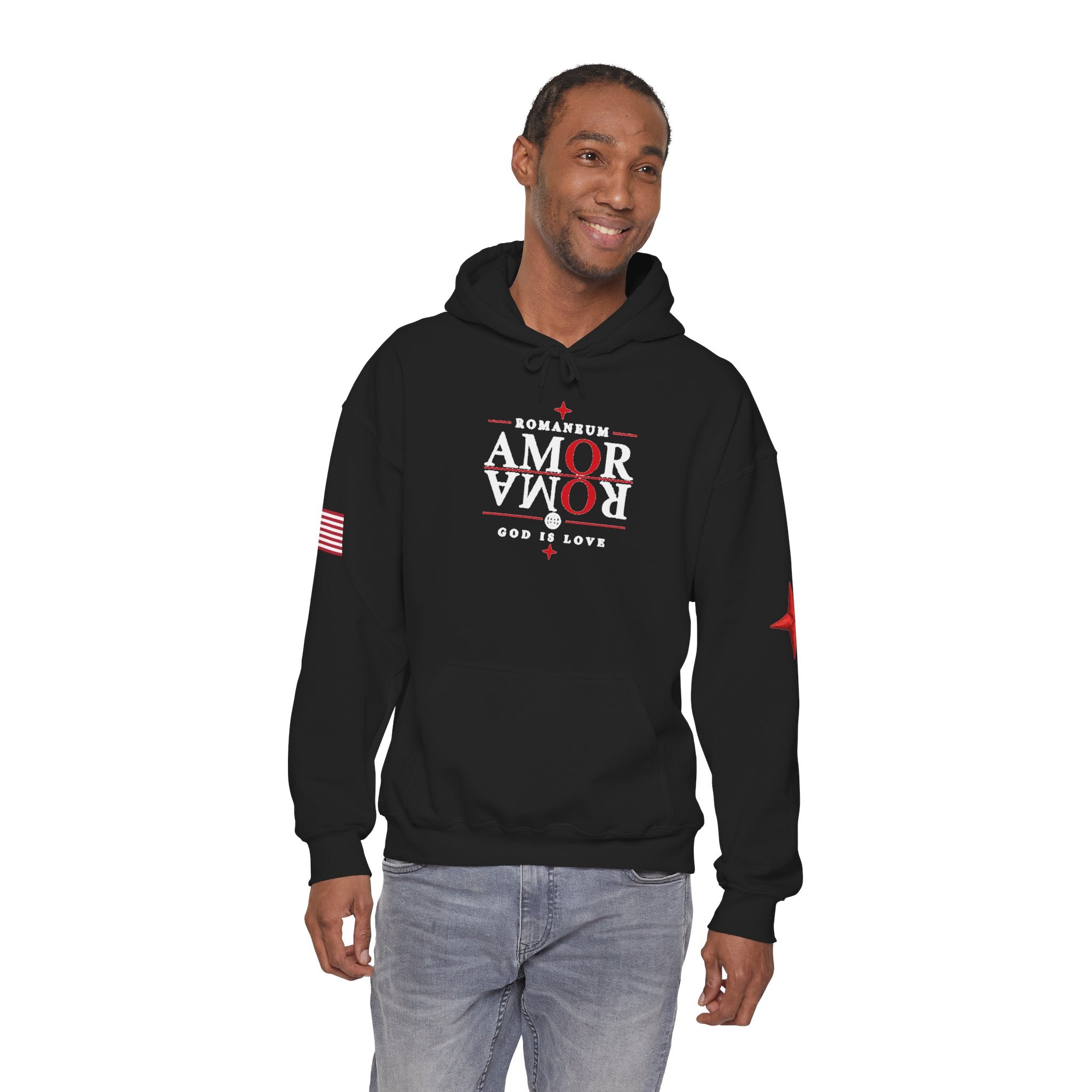 Romaneum ‘Amor’ Hoodie — God Is Love Graphic Sweatshirt