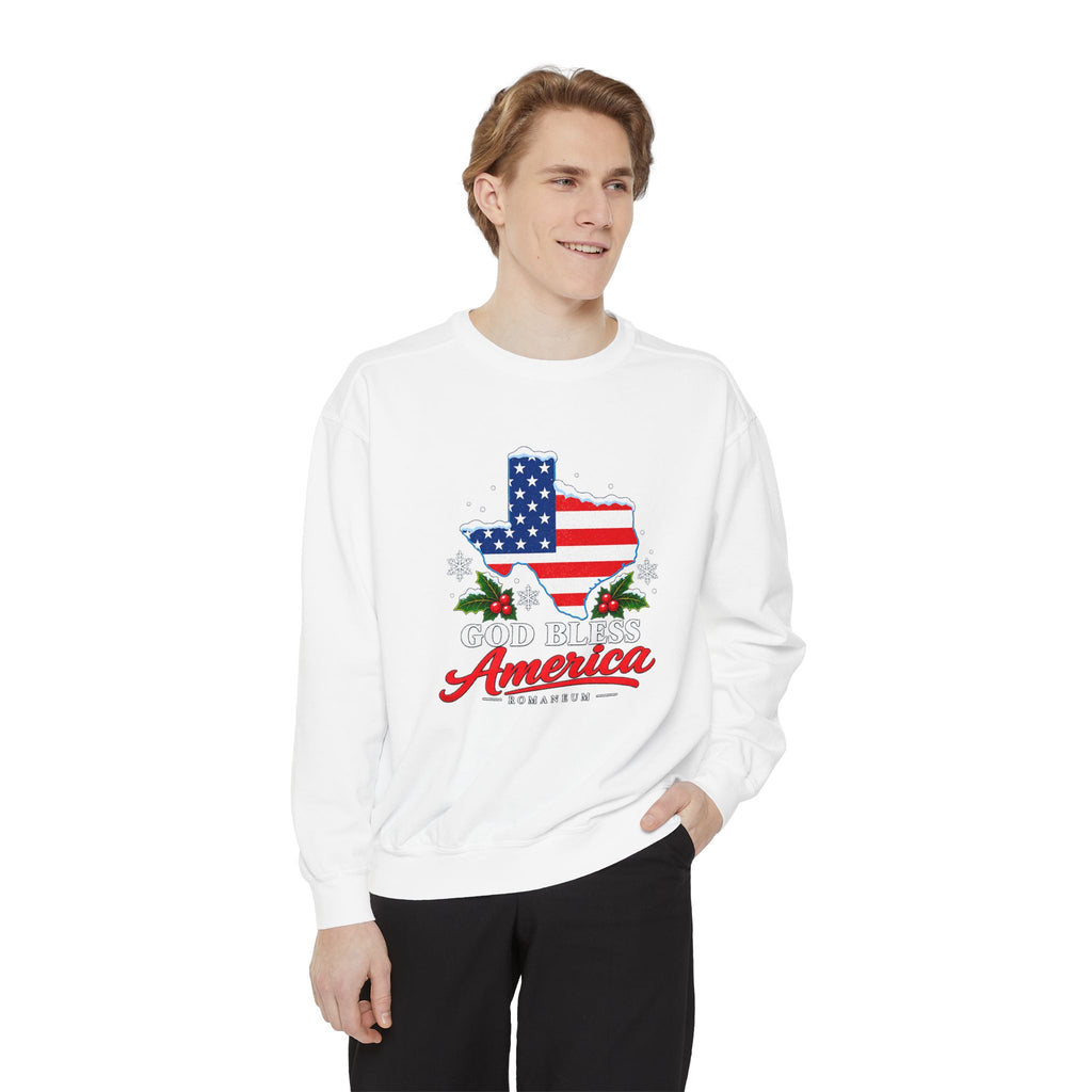 God Bless America Christmas Sweatshirt