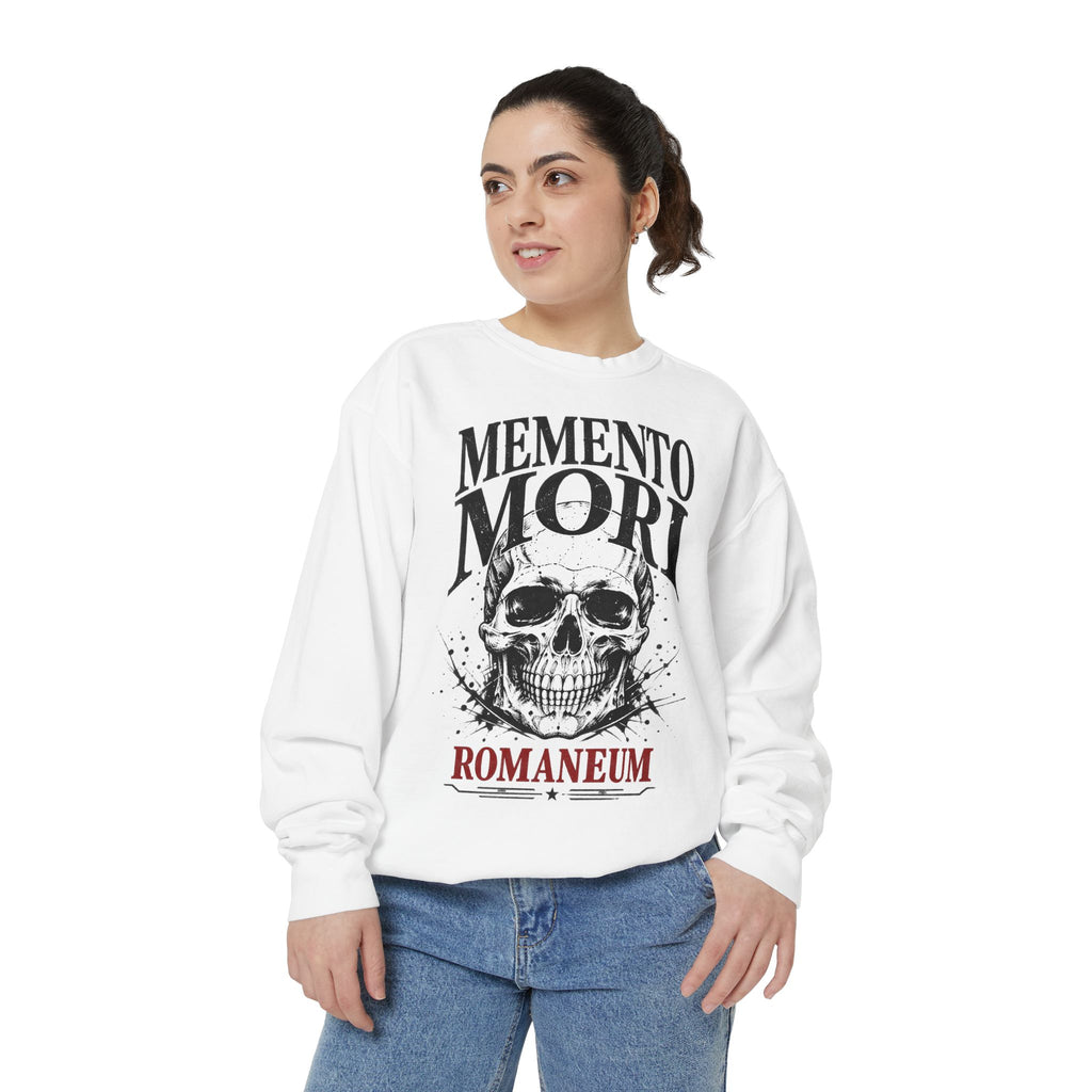 Memento Mori Sweatshirt — Gothic Skull Romaneum Crewneck