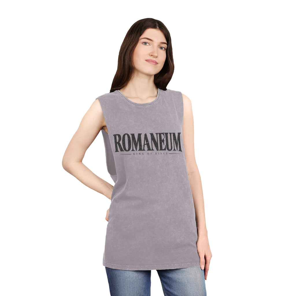 Romanеum Stonewash Tank Top — Vintage Graphic Muscle Tee