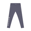 Copy of Women's Black Logo Leggings — ROMANEUM Side Print Activewear