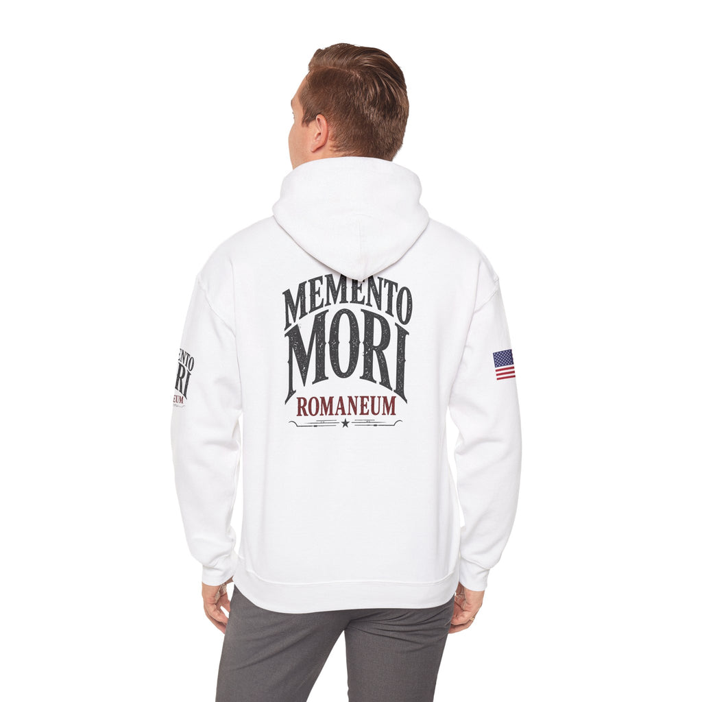 Memento Mori Hoodie — Romaneum Skull Graphic Pullover