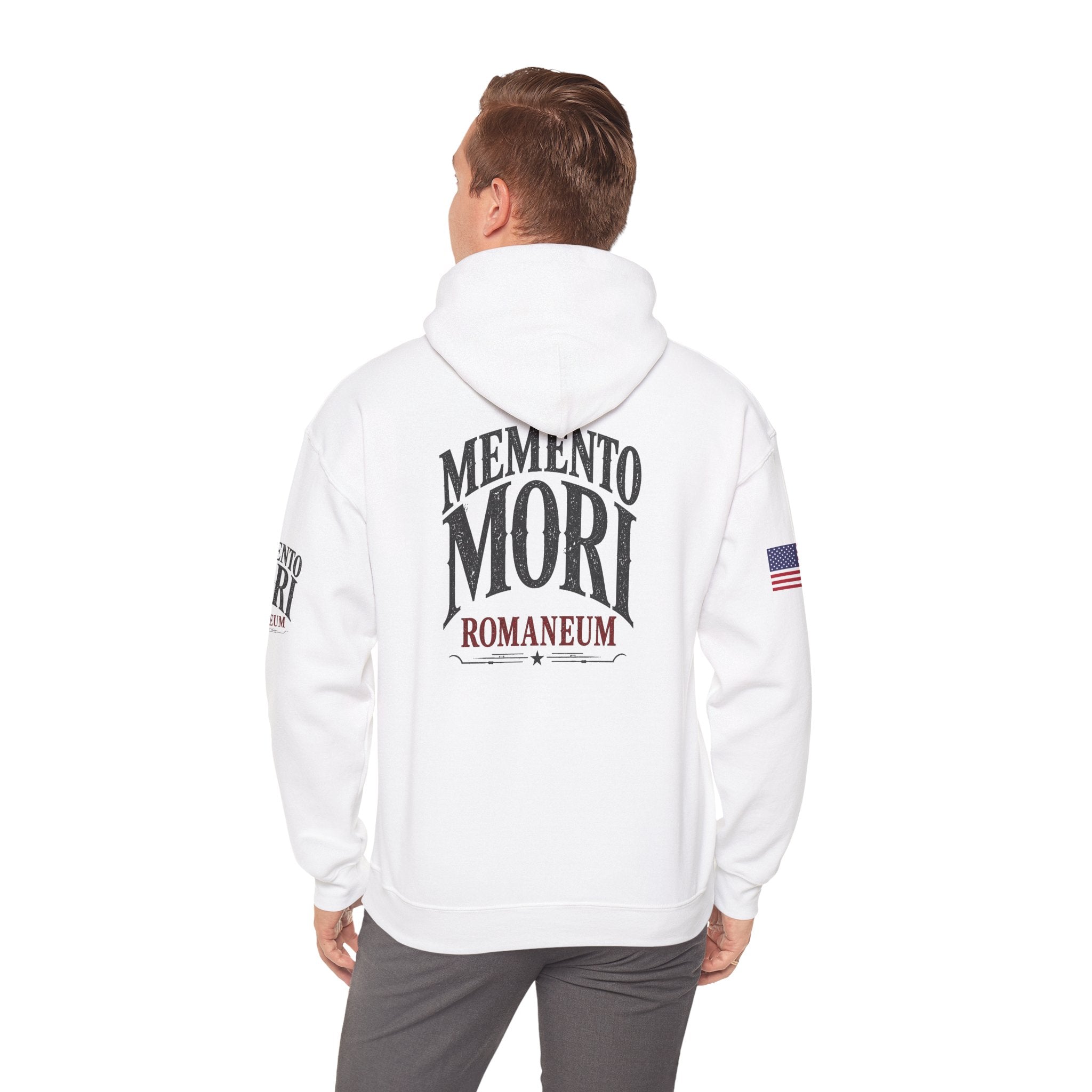 Memento Mori Hoodie — Romaneum Skull Graphic Pullover