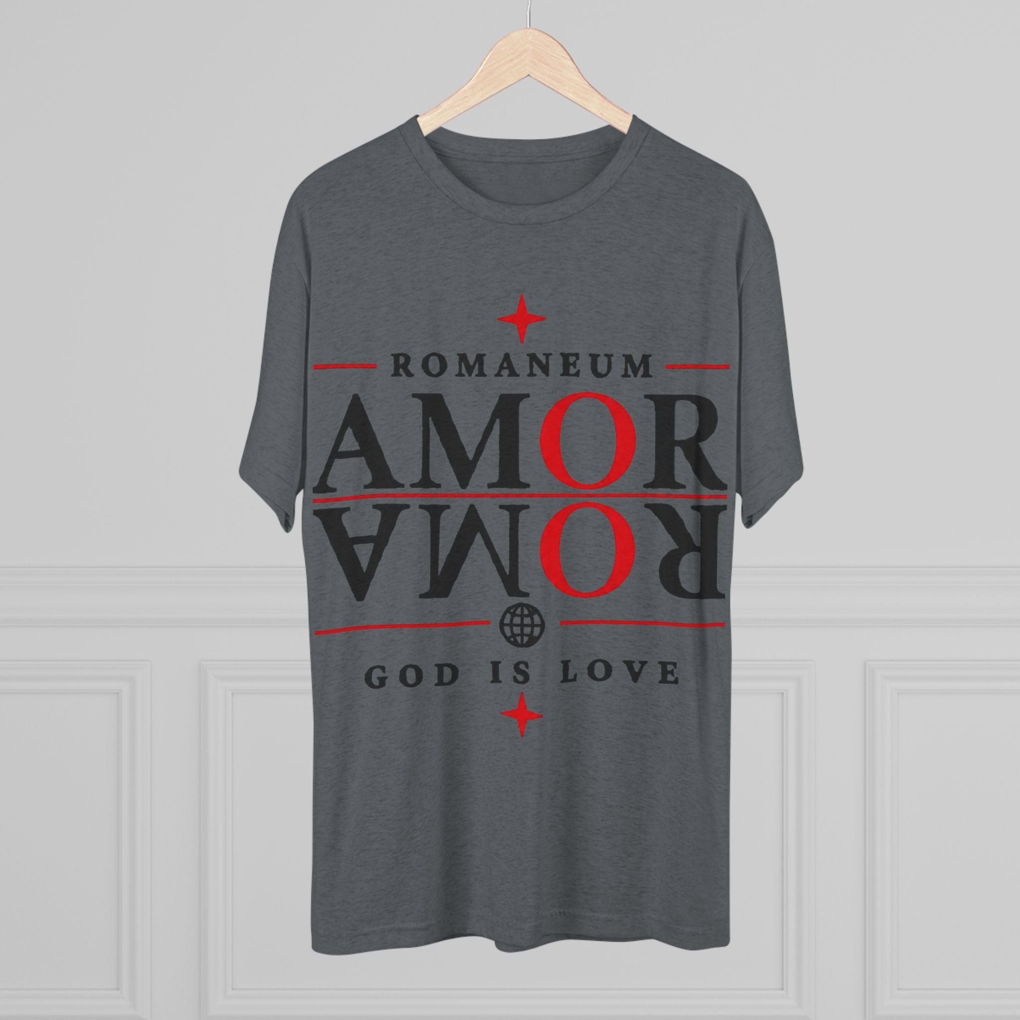 Romaneum "Amor Roma" Crew Tee – God Is Love Christian T-Shirt
