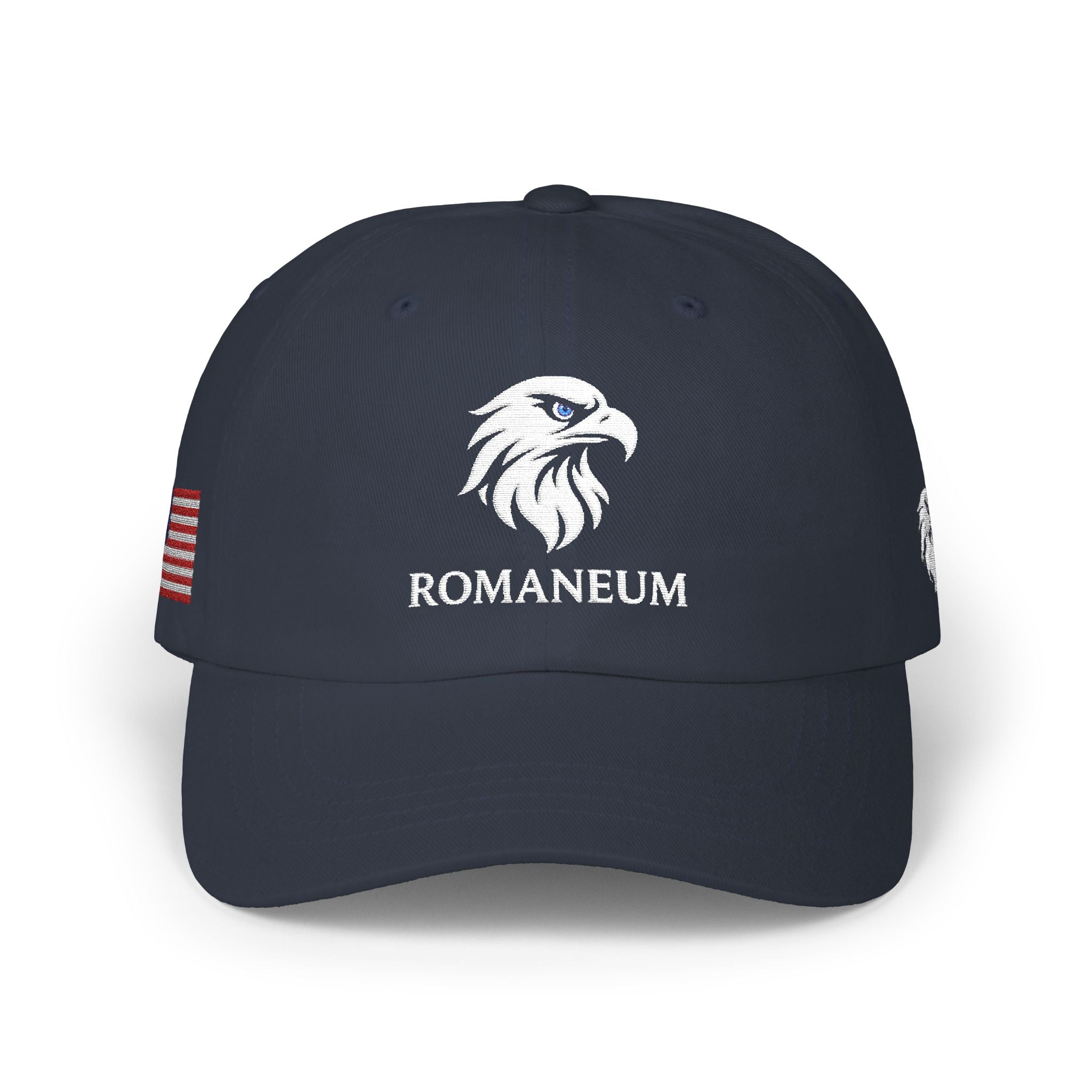 Roman eagle logo Classic Dad Cap | Patriotic embroidered baseball hat