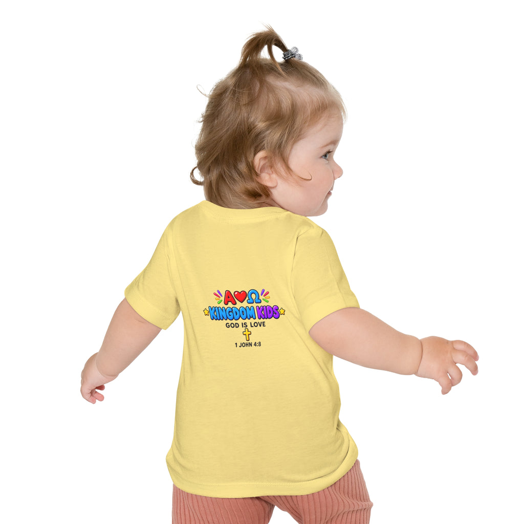 Baby T-Shirt — "Good News Toons" Kingdom Kids Tee (God Is Love)