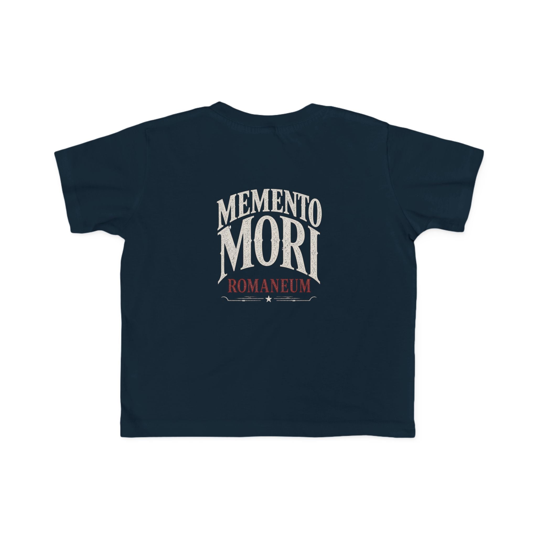 Memento Mori Toddler Tee — Vintage Skull Romaneum Graphic Shirt
