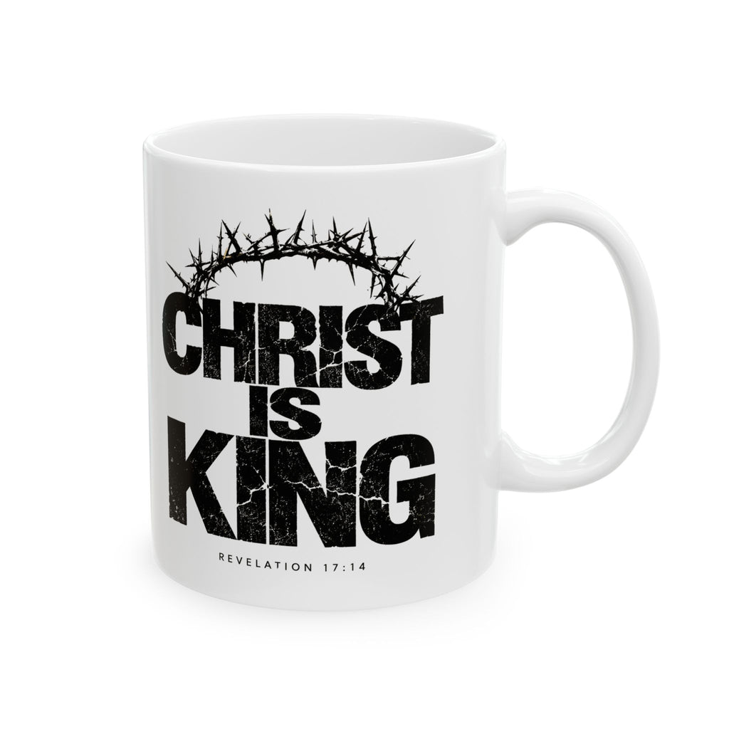 Chest King Ceramic Mug — Vintage Crown & Thorn Coffee Cup (11oz, 15oz)