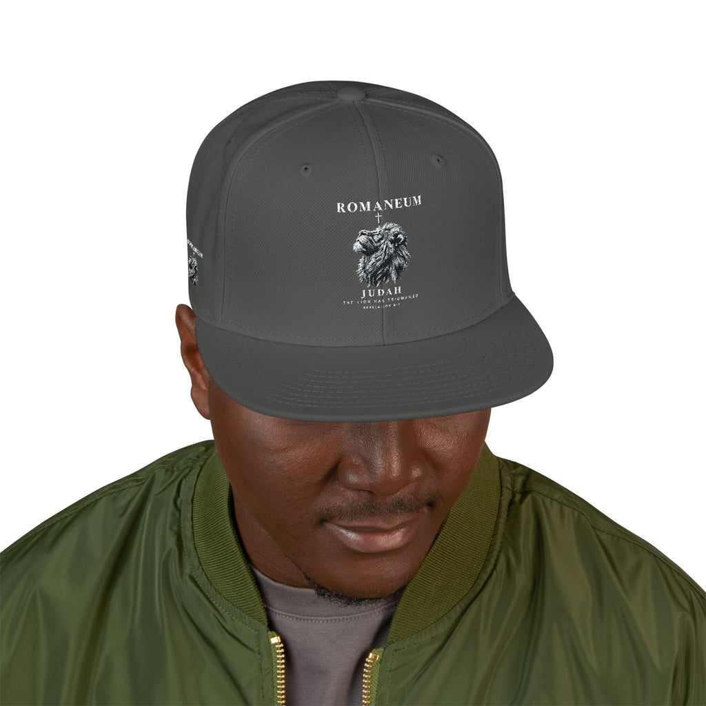 Embroidered Crystal Cross Snapback Hat