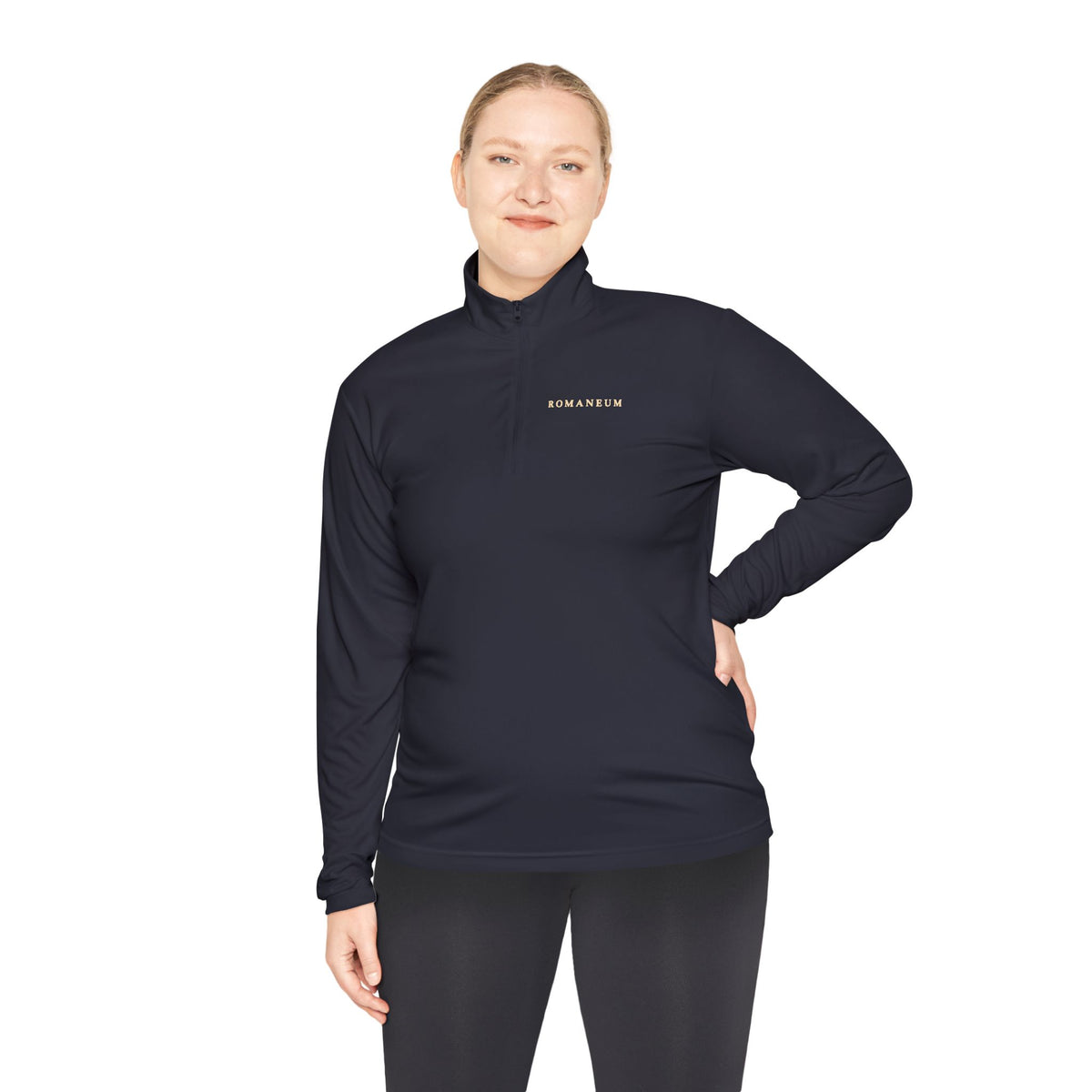 Quarter-Zip Pullover — Retro 'Conquerors Romaneum' Vintage Roman Graphic