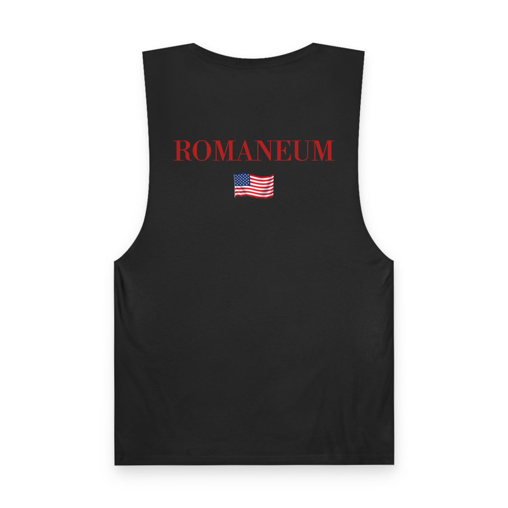 God Bless America Eagle Tank Top — Patriotic Romaneum USA Flag Muscle Tee