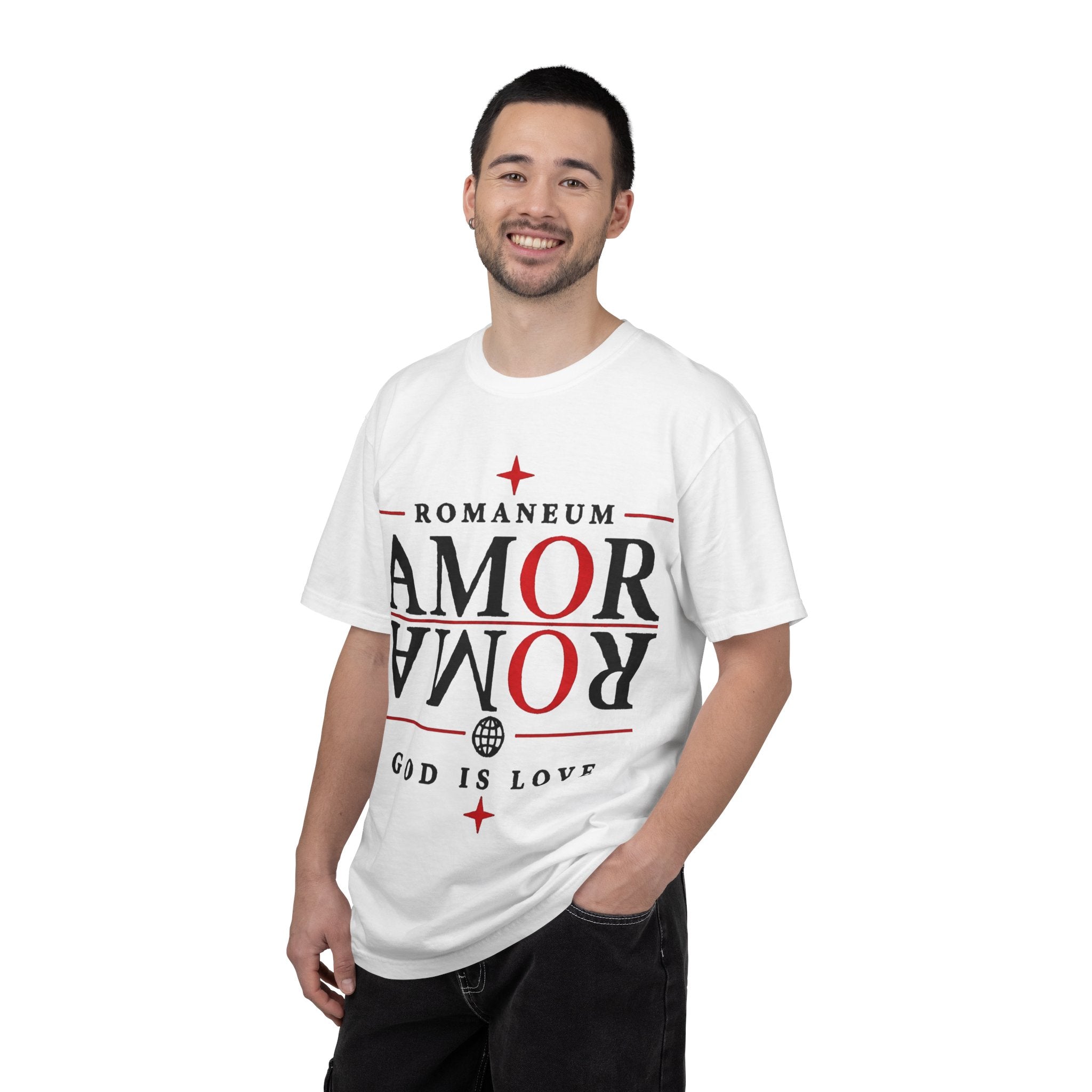 AMOR ROMA Tee — "God Is Love" Graphic T-Shirt