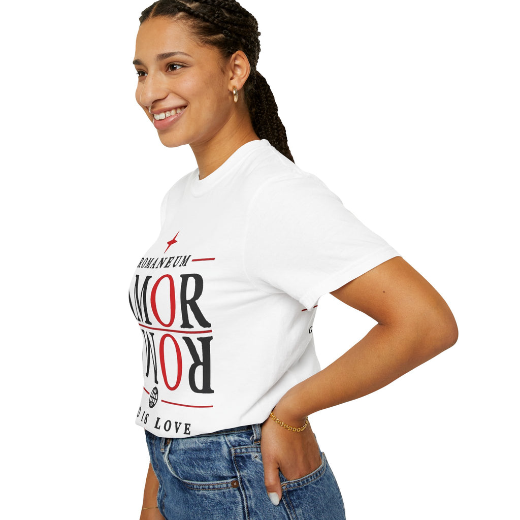 AMOR ROMA Tee — "God Is Love" Graphic T-Shirt