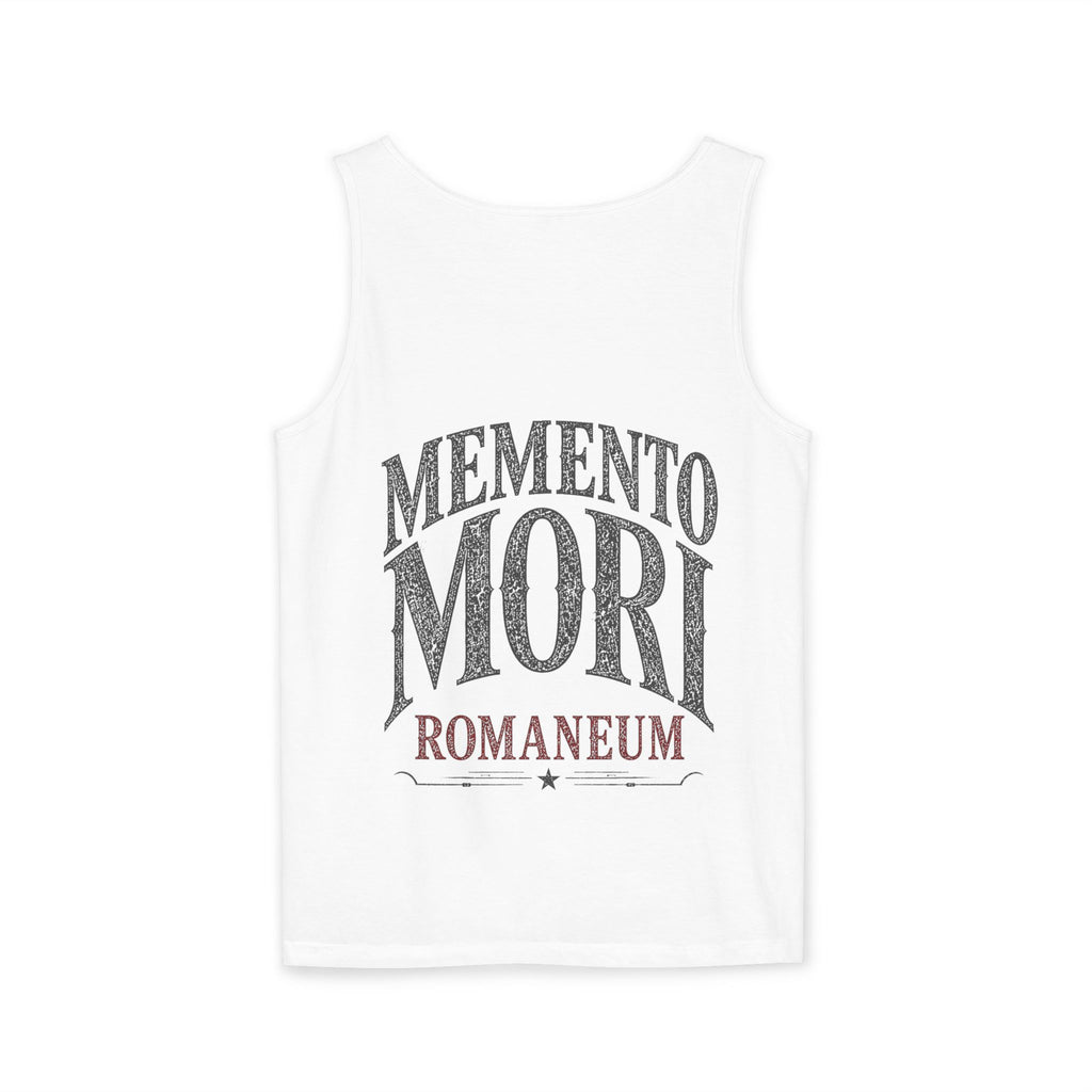 Memento Mori Skull Tank Top — Romaneum Vintage-Style Reminder Tank