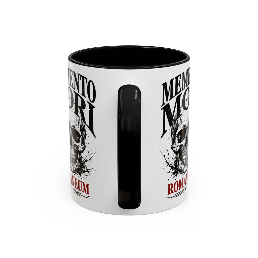 Romaneum Memento Mori Coffee Mug — Skull Accent Mug (11/15oz)